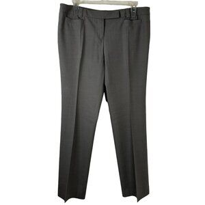 Emporio Armani Grey Women Size 10 Virgin Wool Blend Career Pants Made in Italy